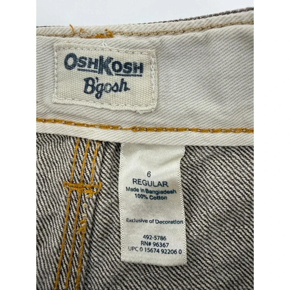 OshKosh B'gosh Carpenter Pants 6 Reg Brown Cotton Workwear Gorpcore Kids Utility